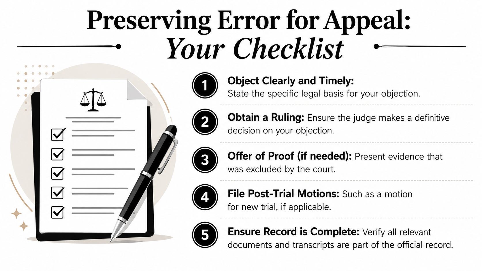 How to Preserve Your Right to Appeal an Error